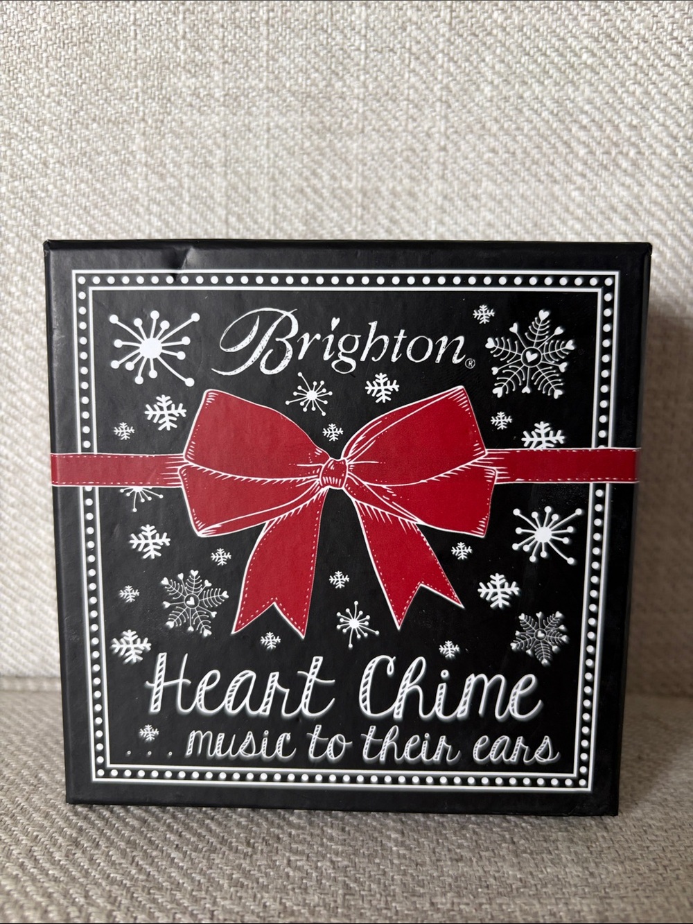 Brighton Love Heart Chime Silver in Box